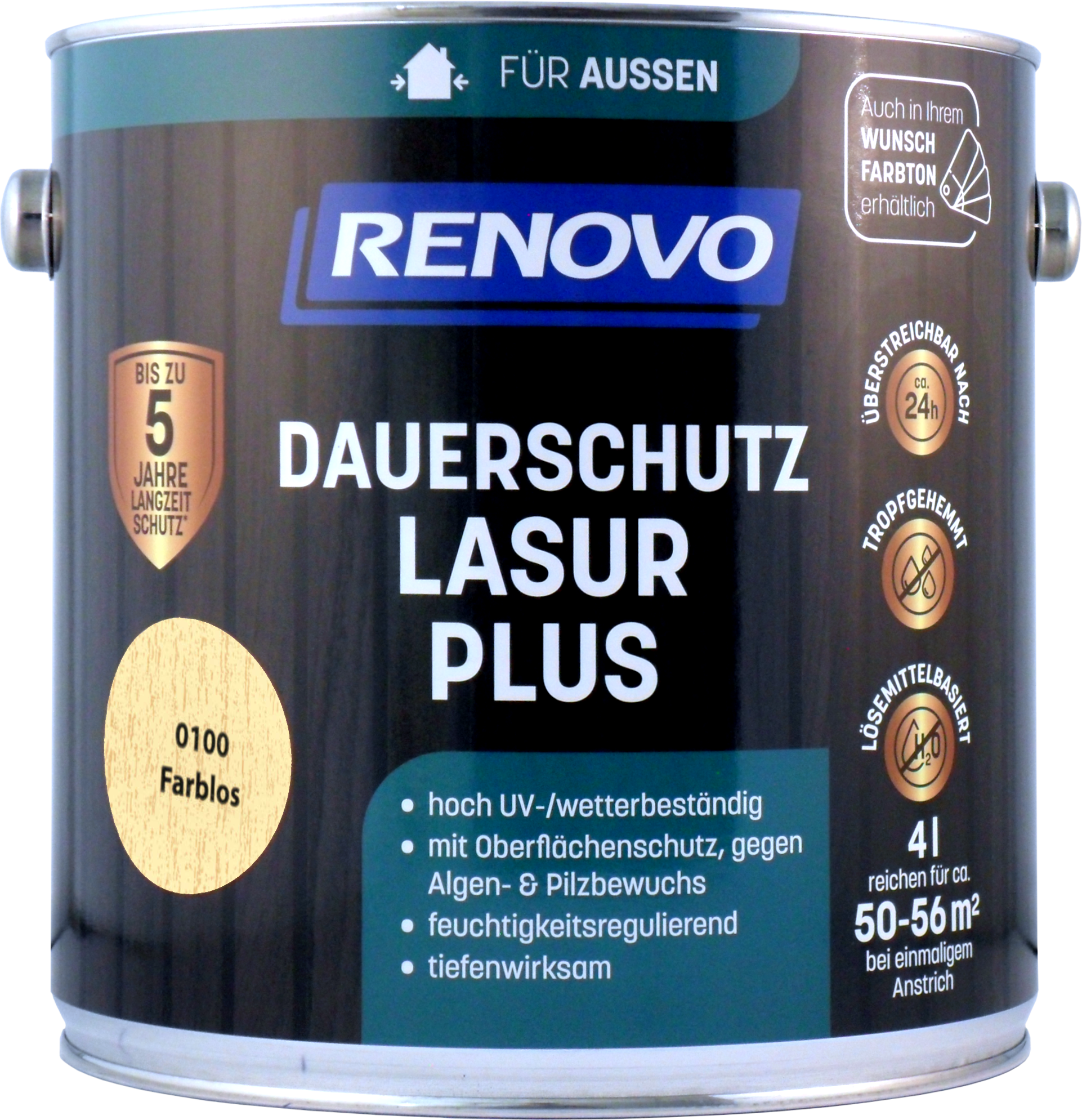 4L Renovo Dauerschutzlasur PLUS farblos