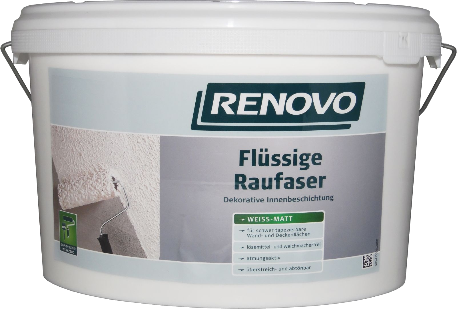 10L Renovo Rauhfaser flüssig weiss