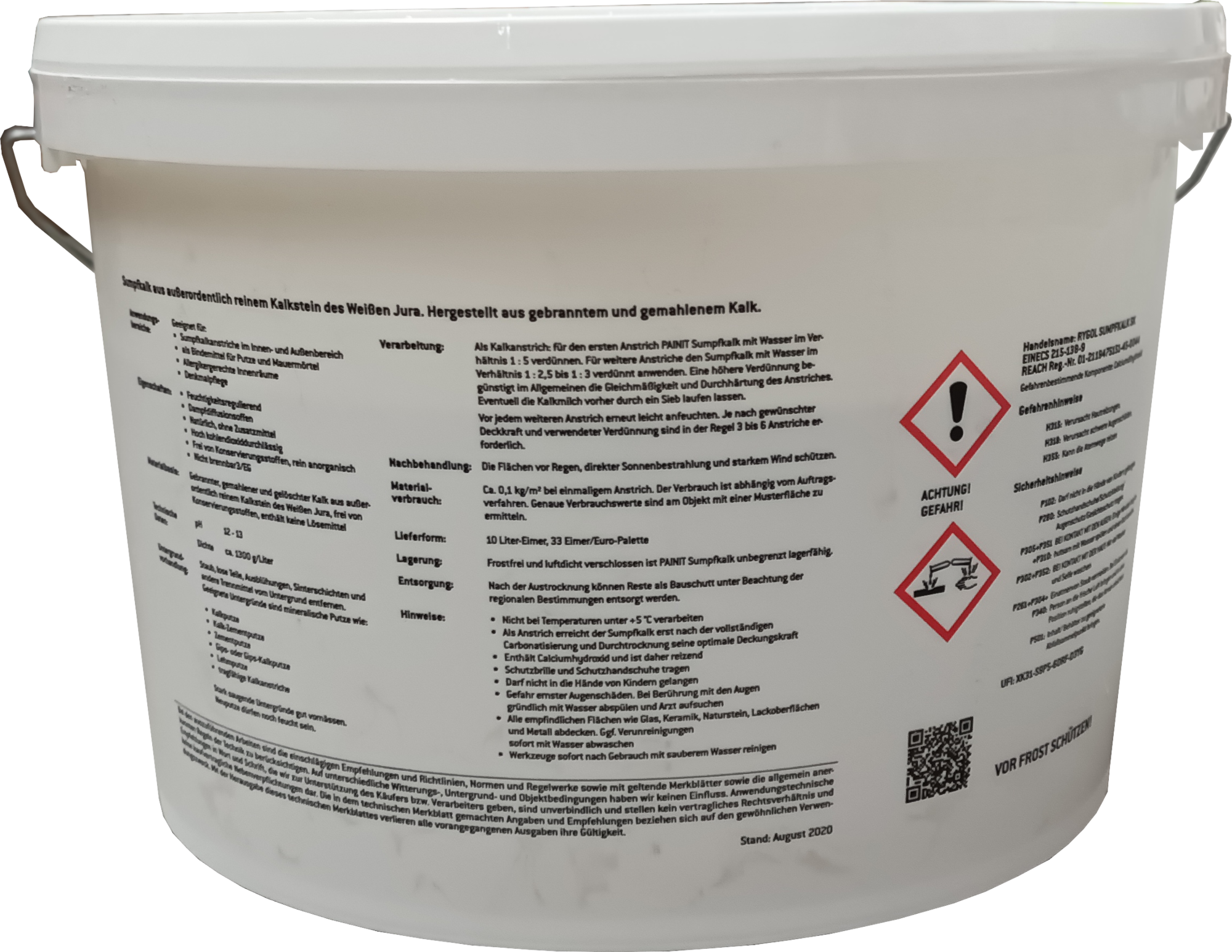 10 Liter SAKRET Sumpfkalk im Eimer