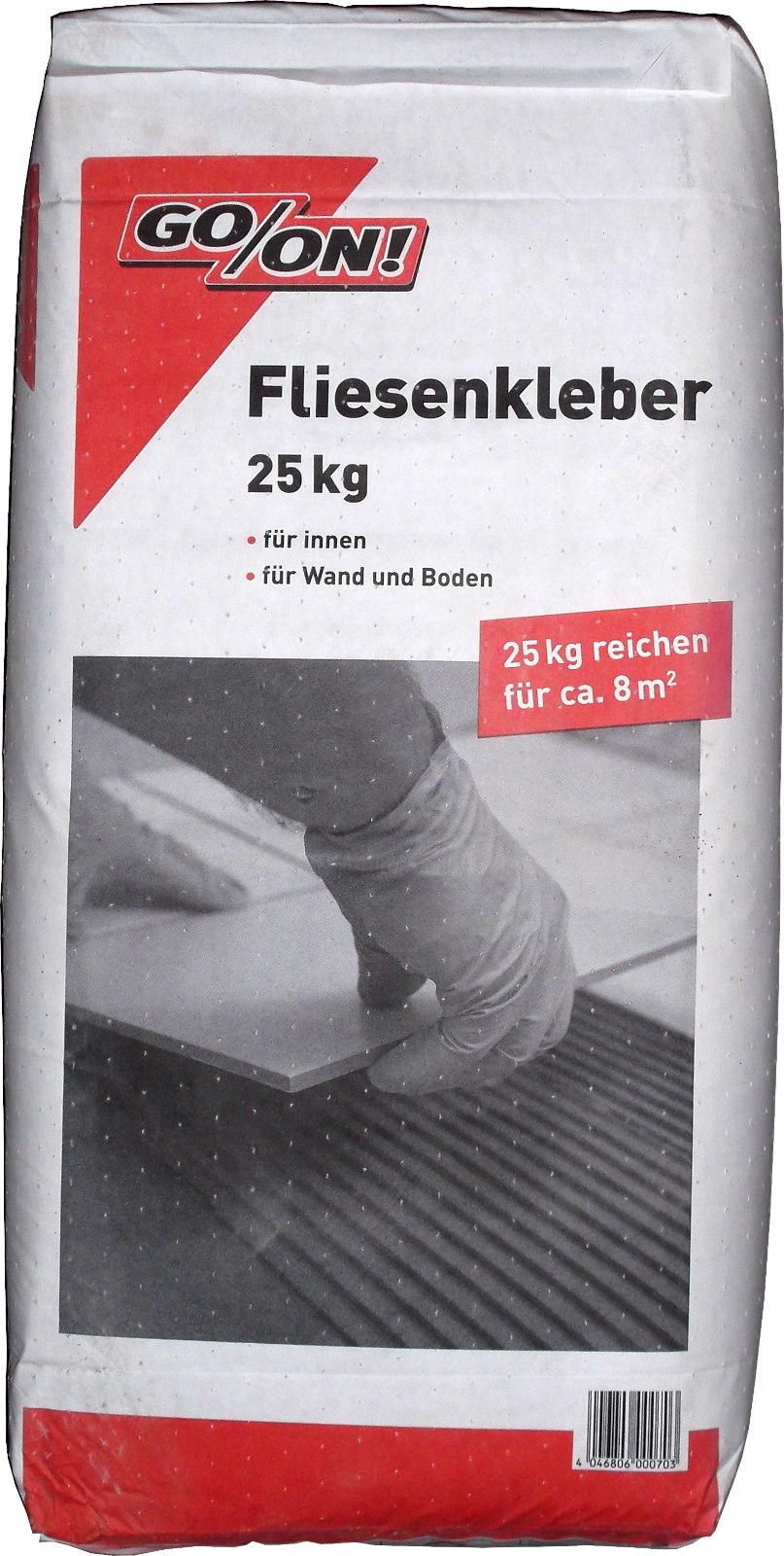 25kg GO/ON Fliesenkleber grau, innen