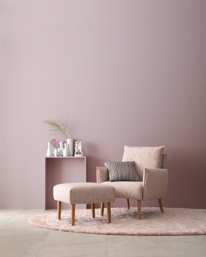 2,5L Schöner Wohnen Designfarbe Elegantes Puderlila 19 +Rollerset