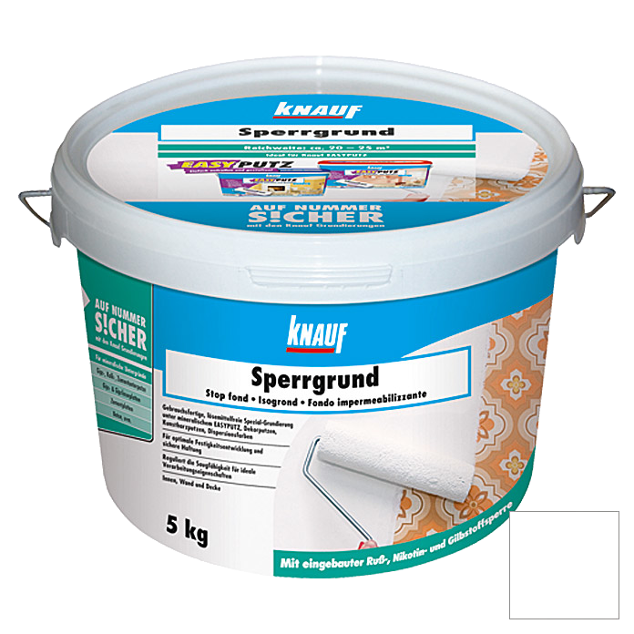 5kg Knauf Sperrgrund Weiß, Nikotinsperre