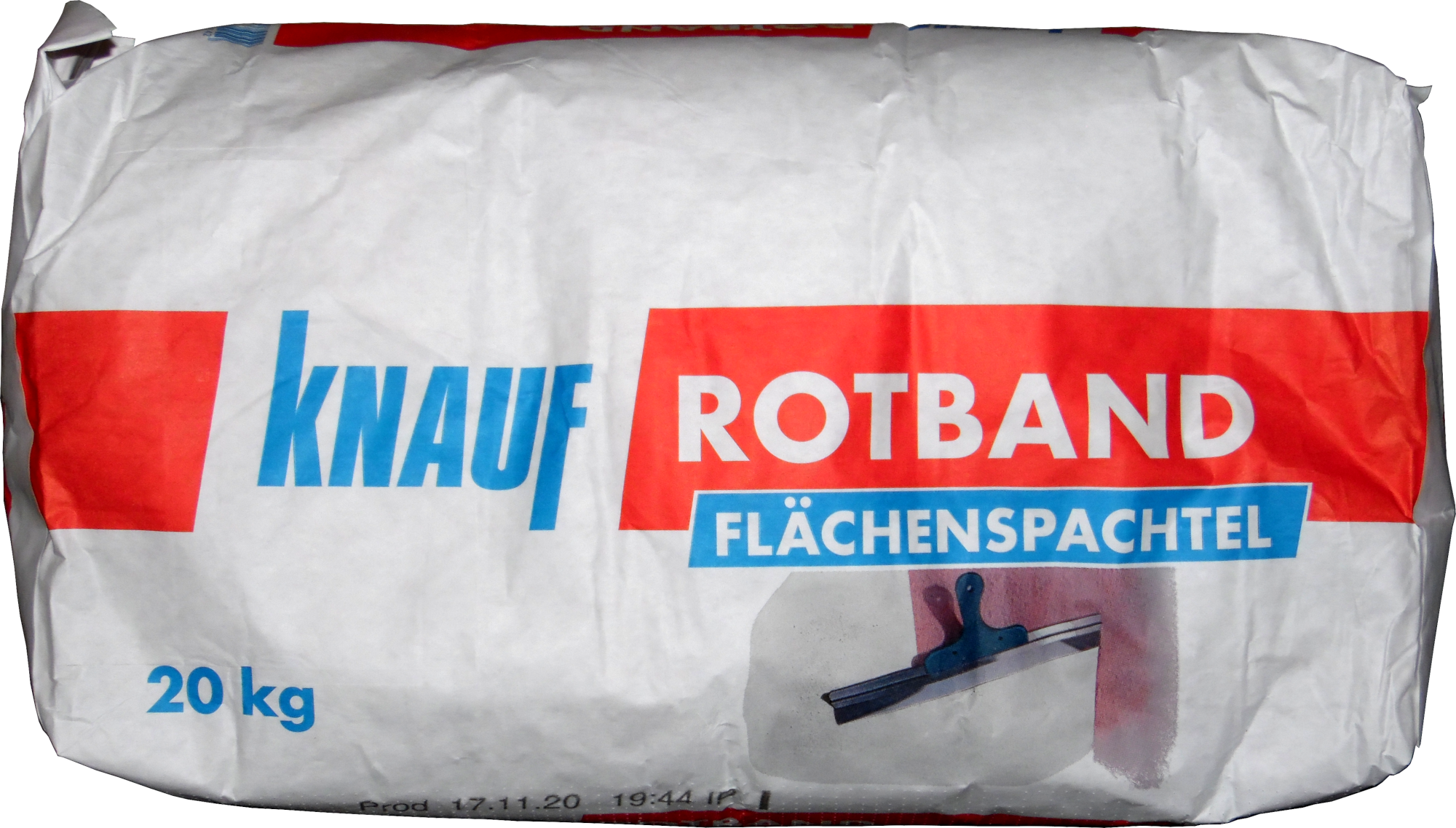 20kg Knauf Rotband Flächenspachtel Weiss