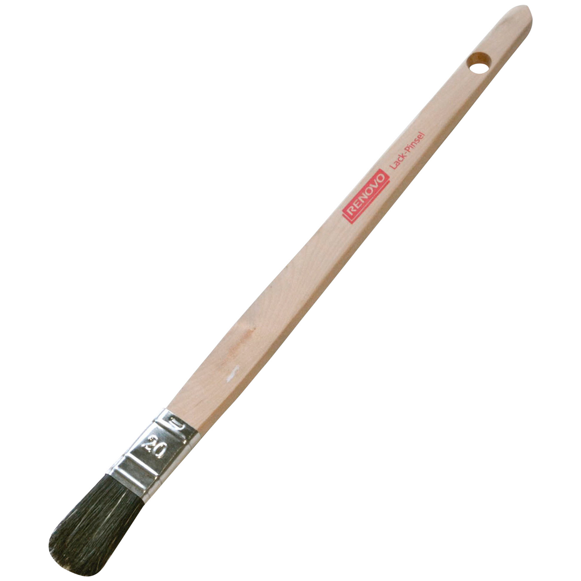 20mm Plattpinsel Lack gerade, Holzgriff