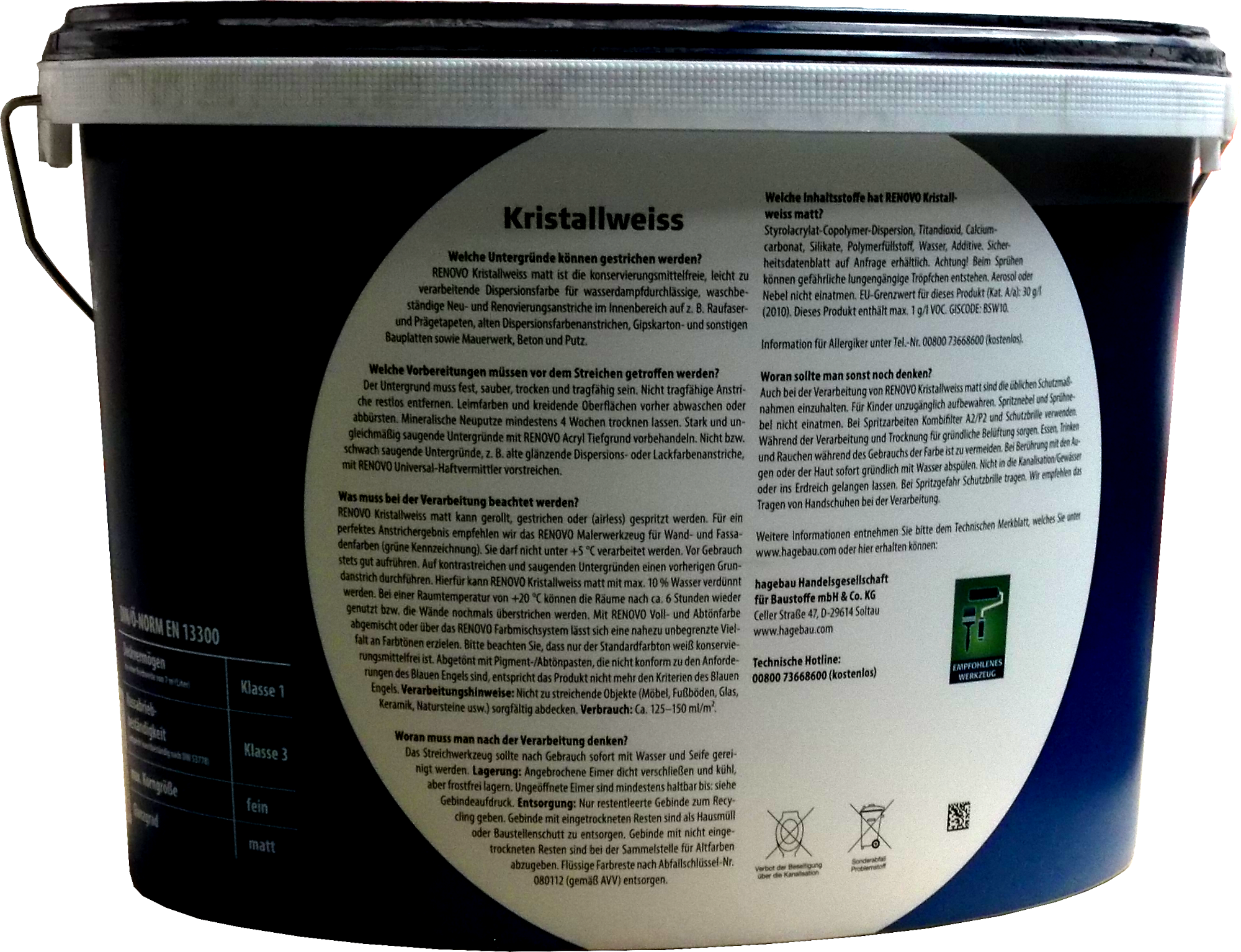 10L Renovo Kristallweiß matt