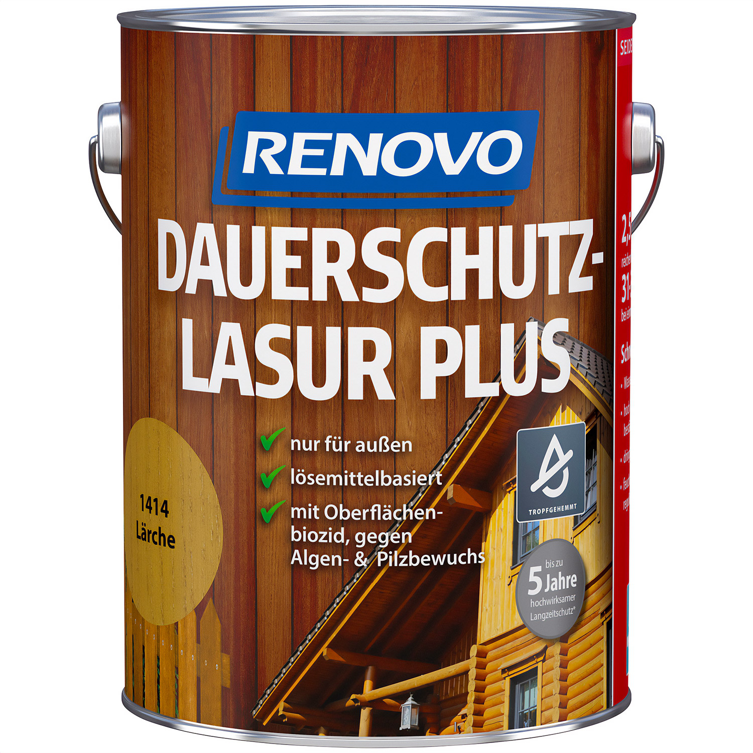2,5L Renovo Dauerschutzlasur PLUS Nr.1414 Lärche