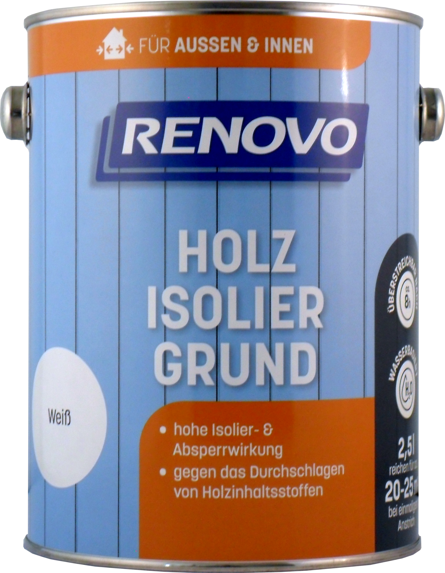 2,5L Renovo Isoliergrund weiss (Wetterschutzfarbe)