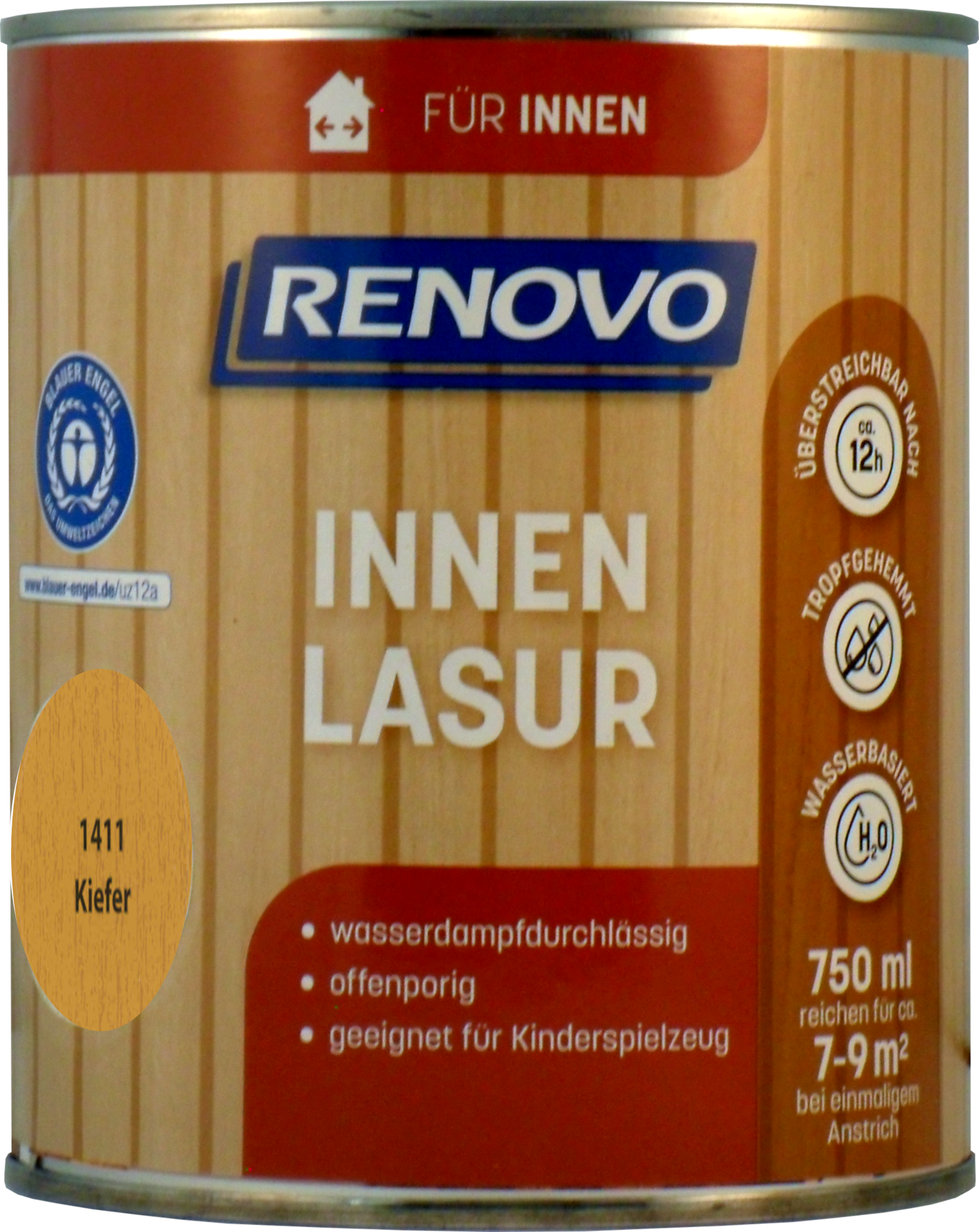 750ml Renovo Wohnraumlasur kiefer