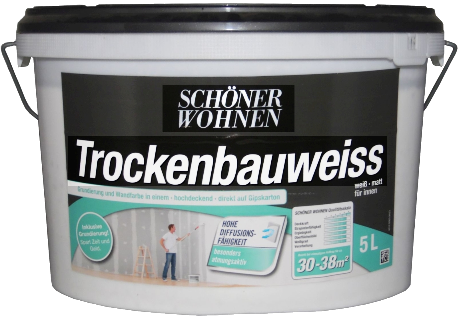 5L Schöner Wohnen Trockenbauweiss matt Weiss