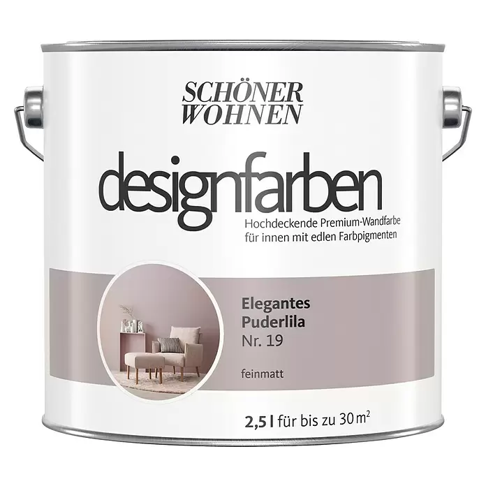 2,5L Schöner Wohnen Designfarbe Elegantes Puderrosa 19