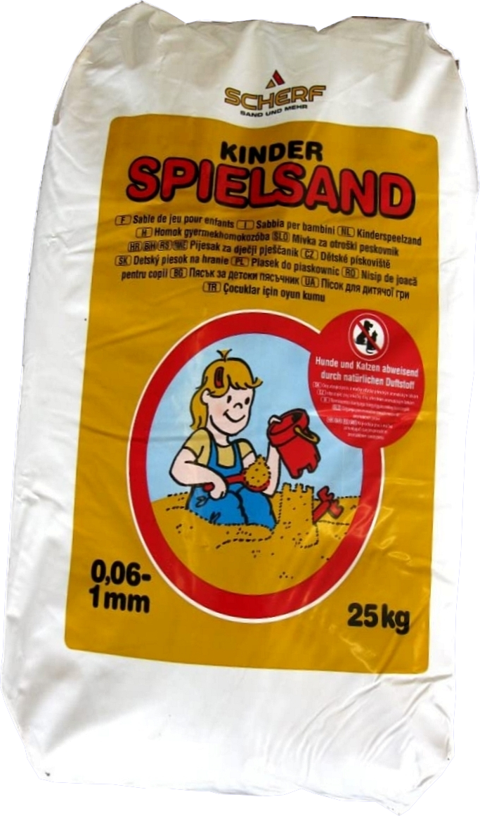 25Kg SCHERF-SPIELSAND 06-1.00 Hund+Katze abweisend