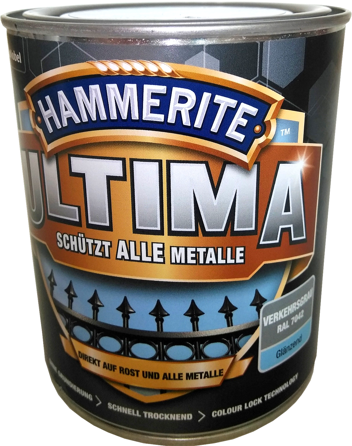 750ml Hammerite ULTIMA MSL glz. Verkehrsgrau