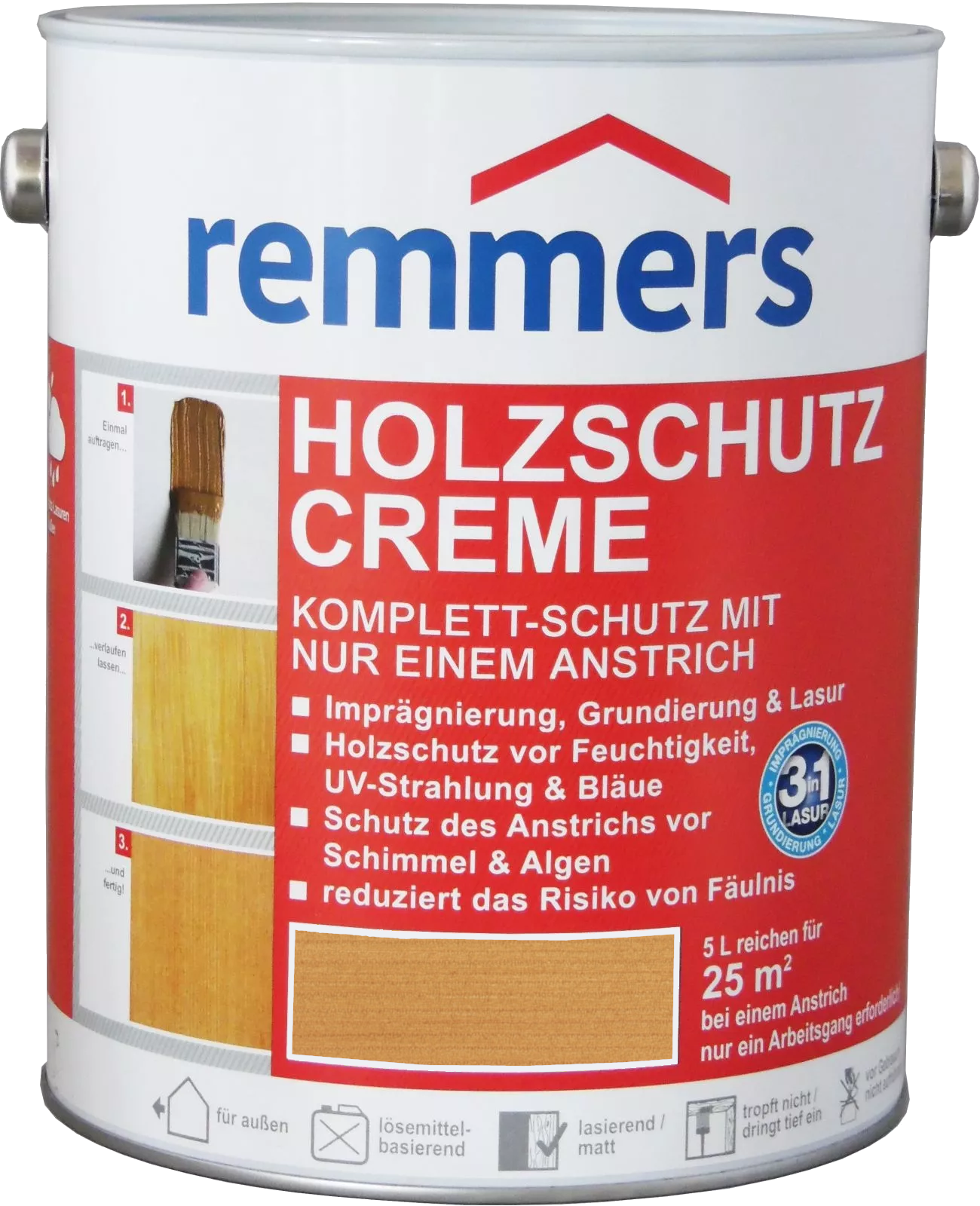 5L Remmers Holzschutz Creme Eiche hell
