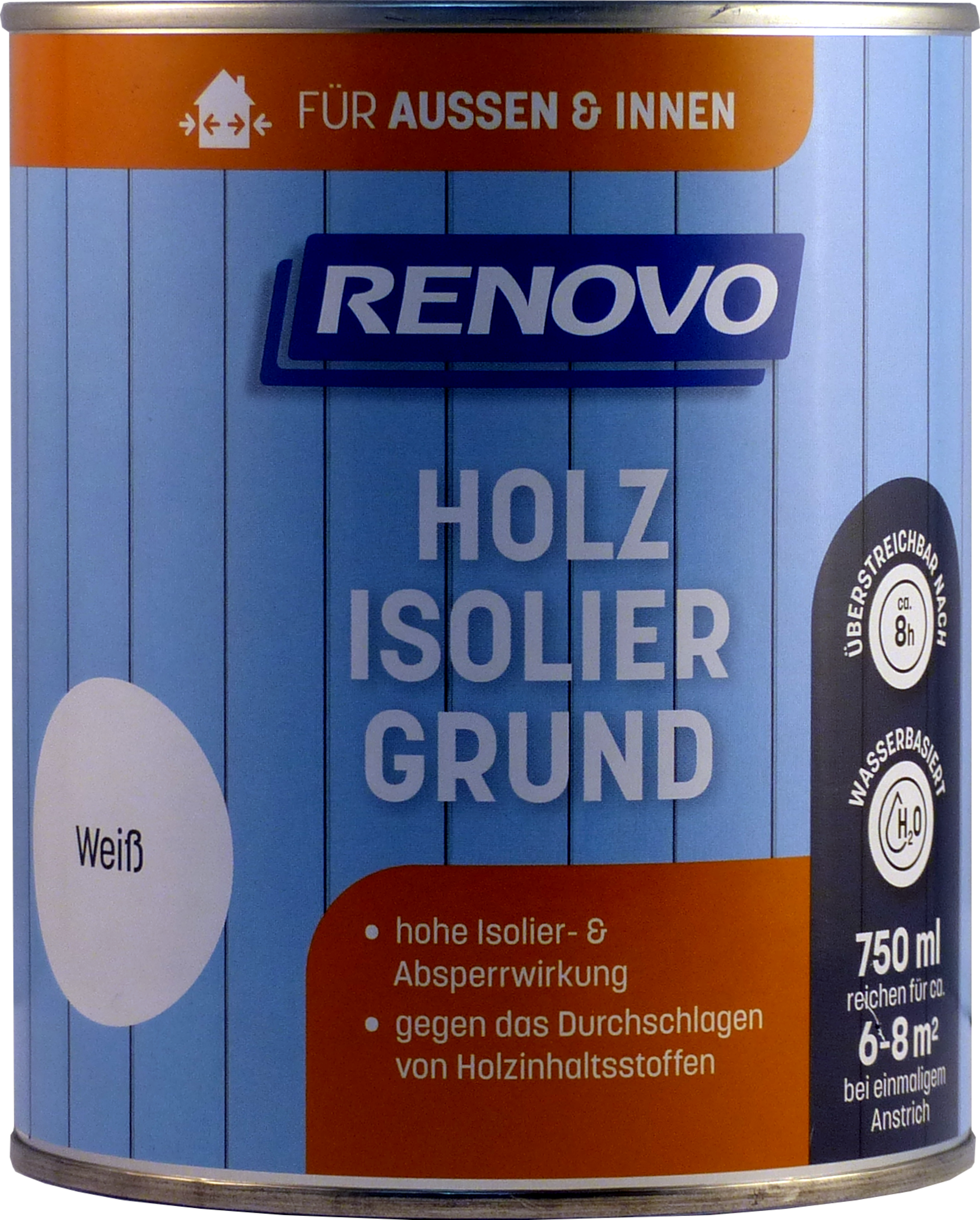 750ml Renovo Isoliergrund weiss Wetterschutzfarbe