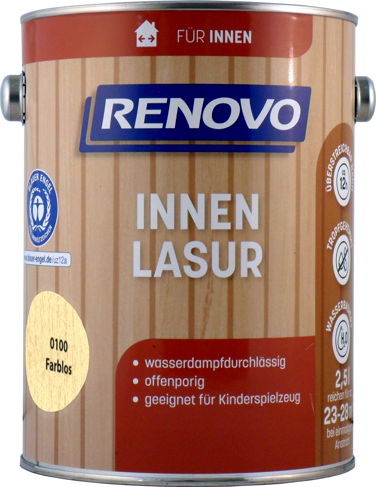 2,5L Renovo Wohnraumlasur farblos