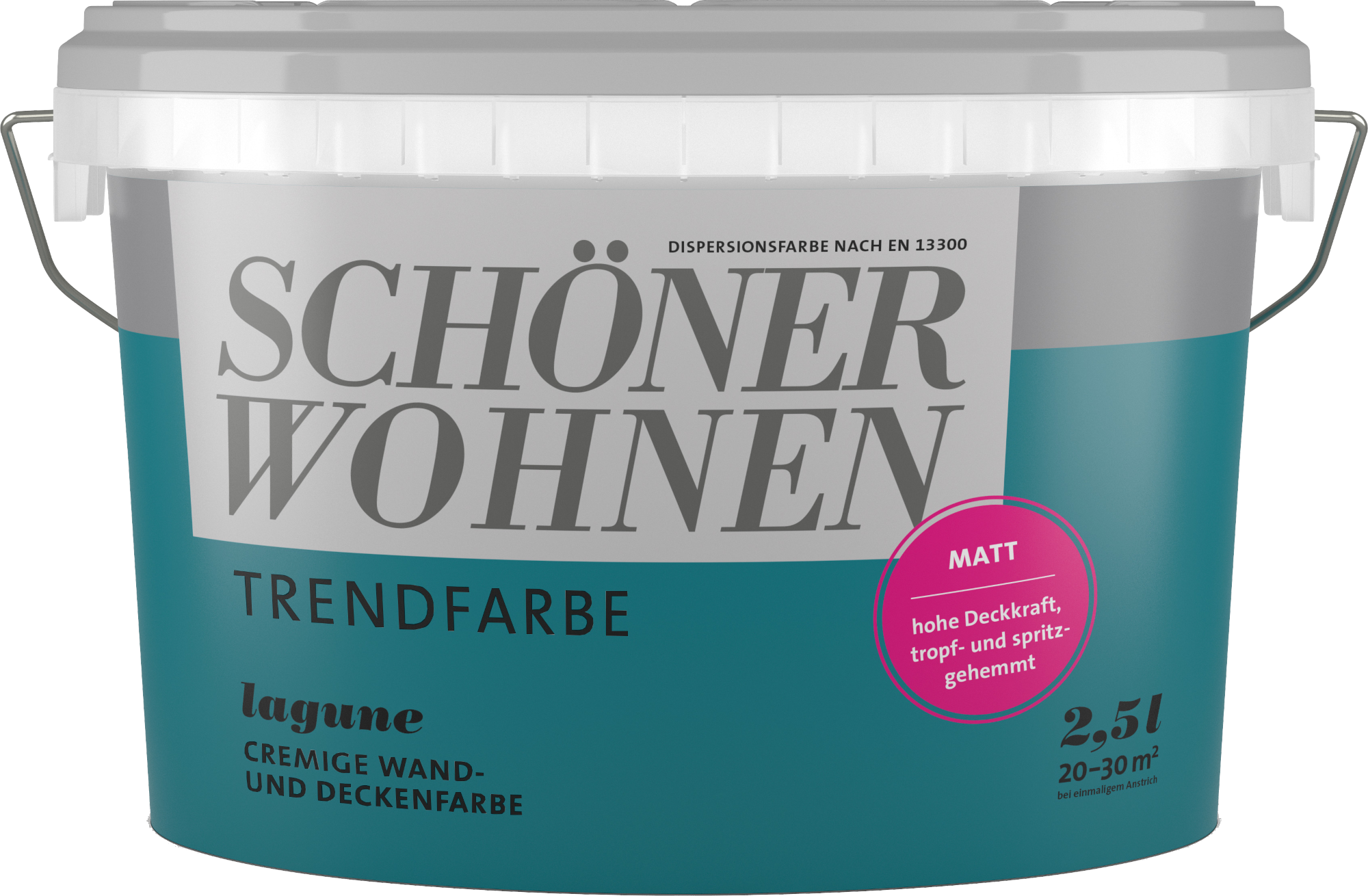 2,5L Schöner Wohnen Trend Wandfarbe matt Lagune
