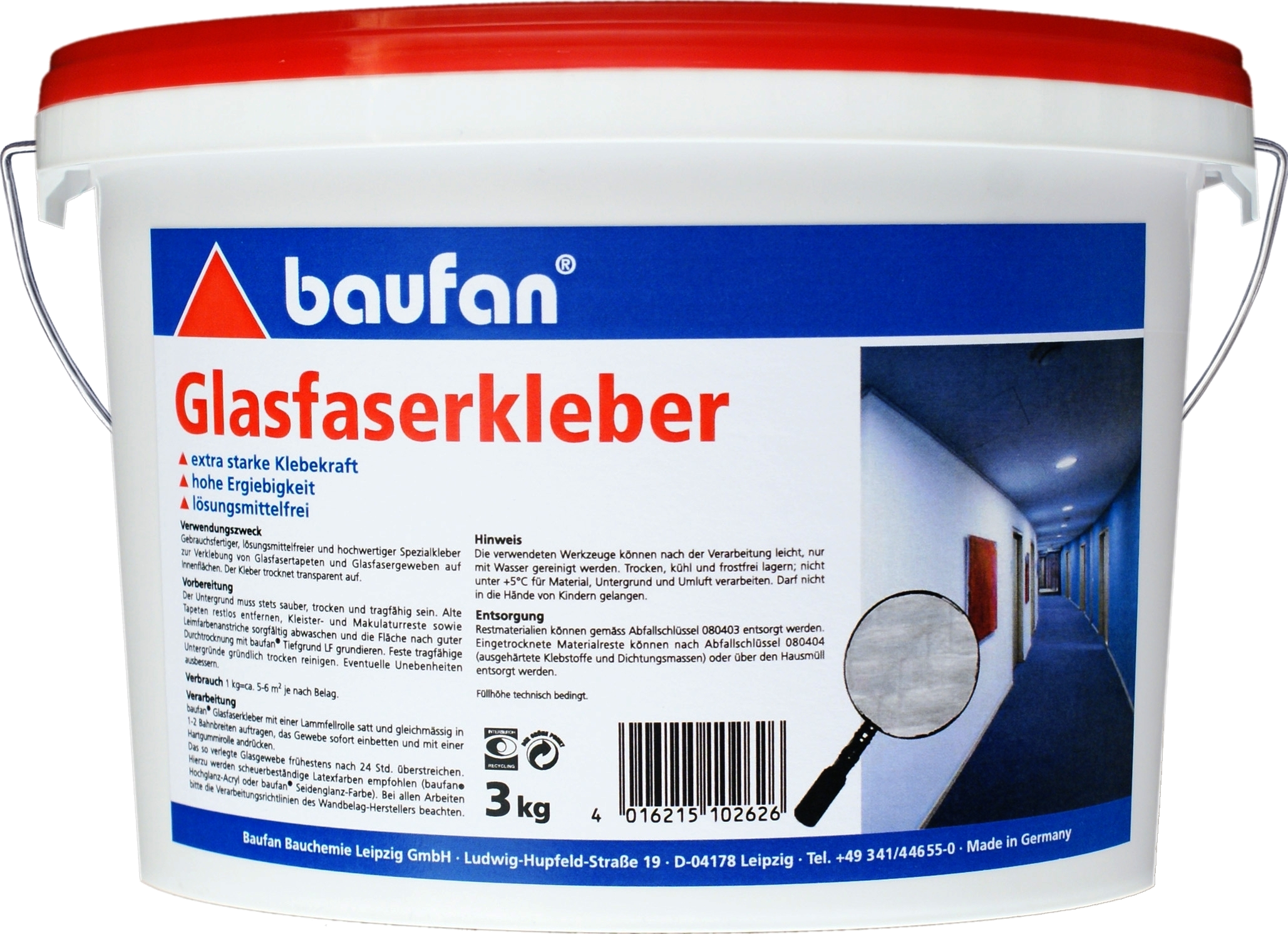 3 Kilogramm BAUFAN Glasfaserkleber