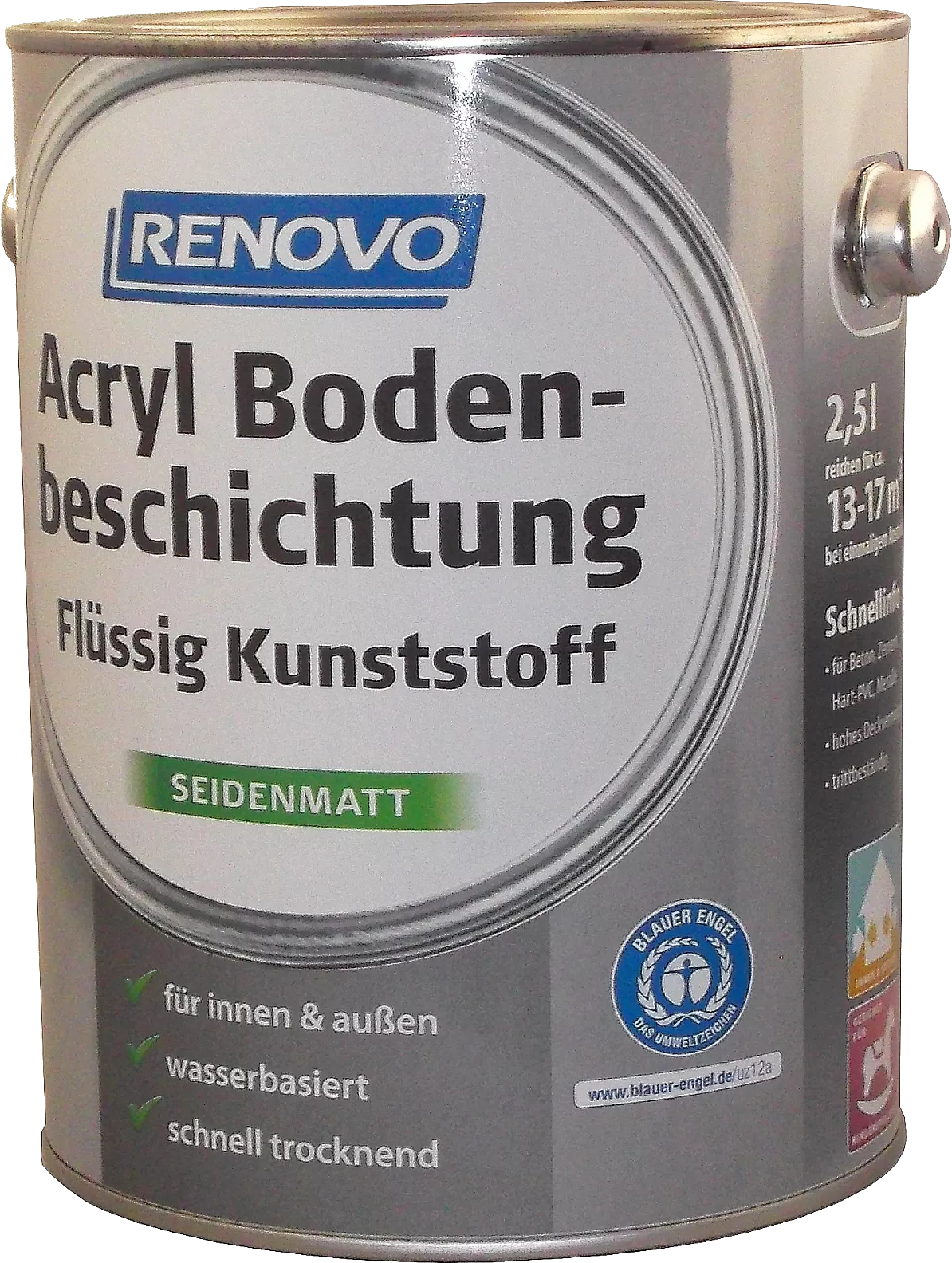 2,5L Renovo Acryl - Bodenbeschichtung oxidrot