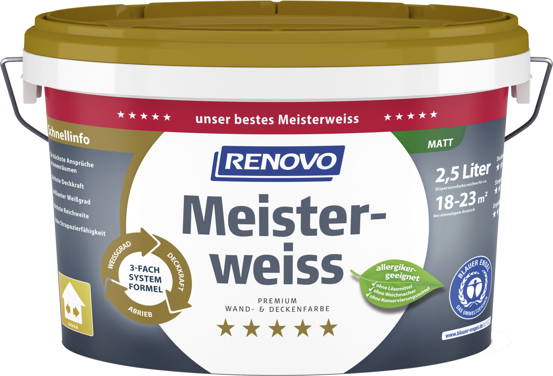 2,5Liter Renovo Meisterweiss weiß