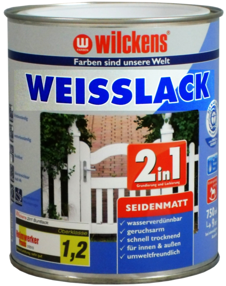 375ml WILCKENS 2in1 Weisslack seidenmatt