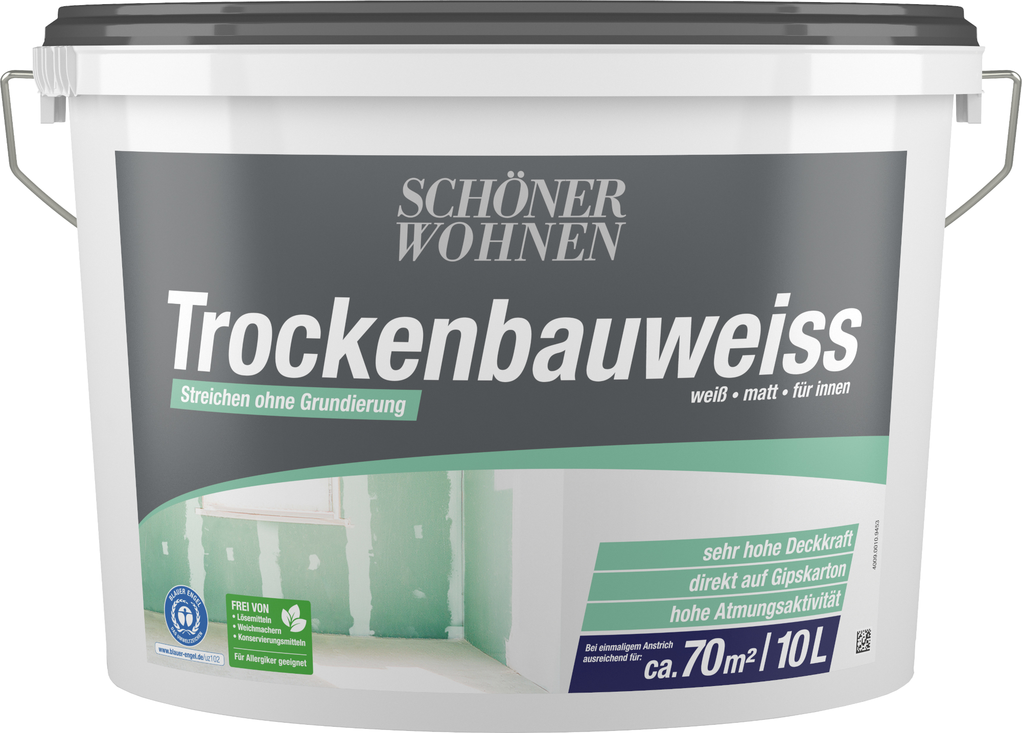 10L Schöner Wohnen Trockenbauweiss matt Weiss