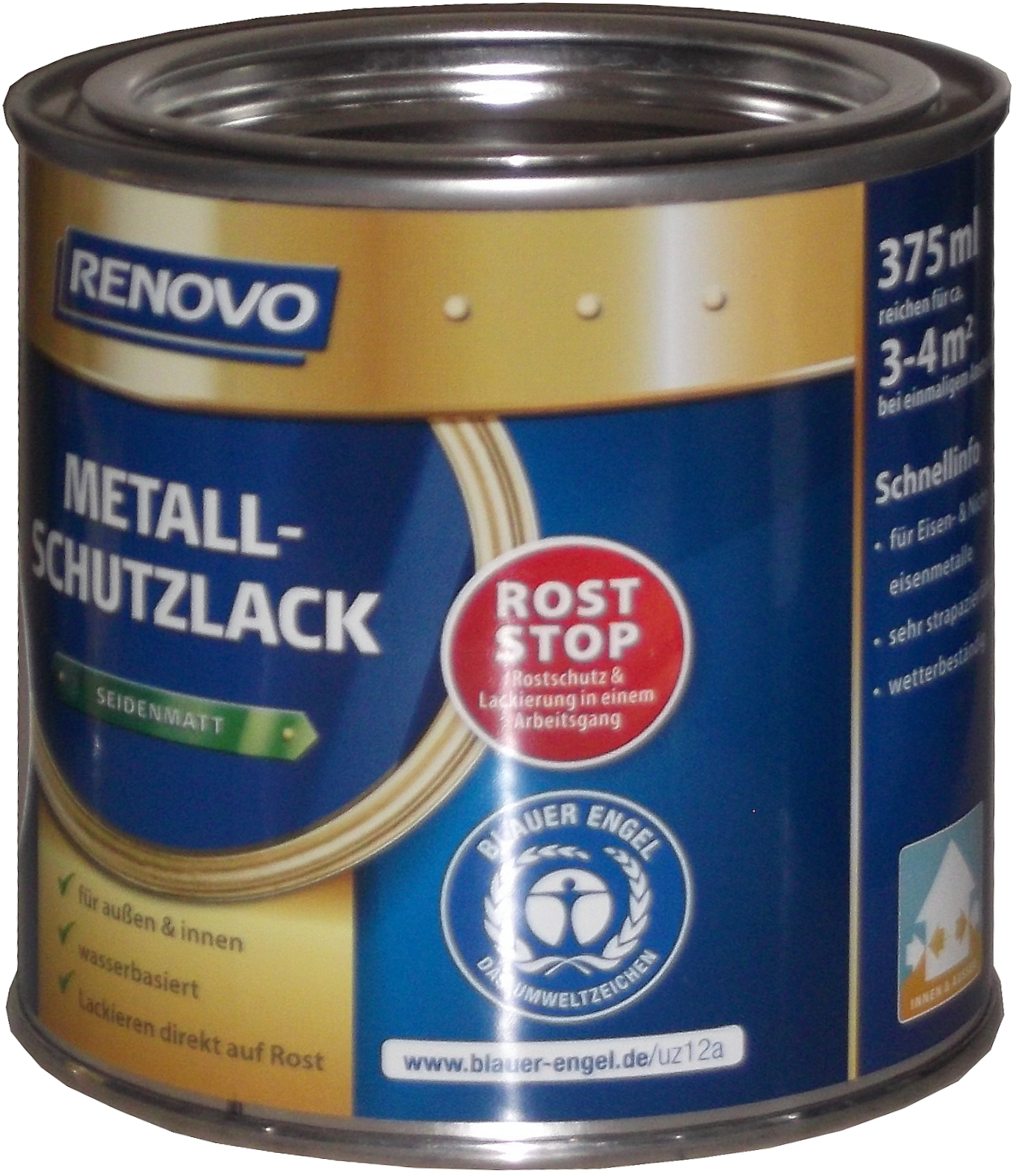 375ml Renovo Metallschutzlack sdm Weiss 0095