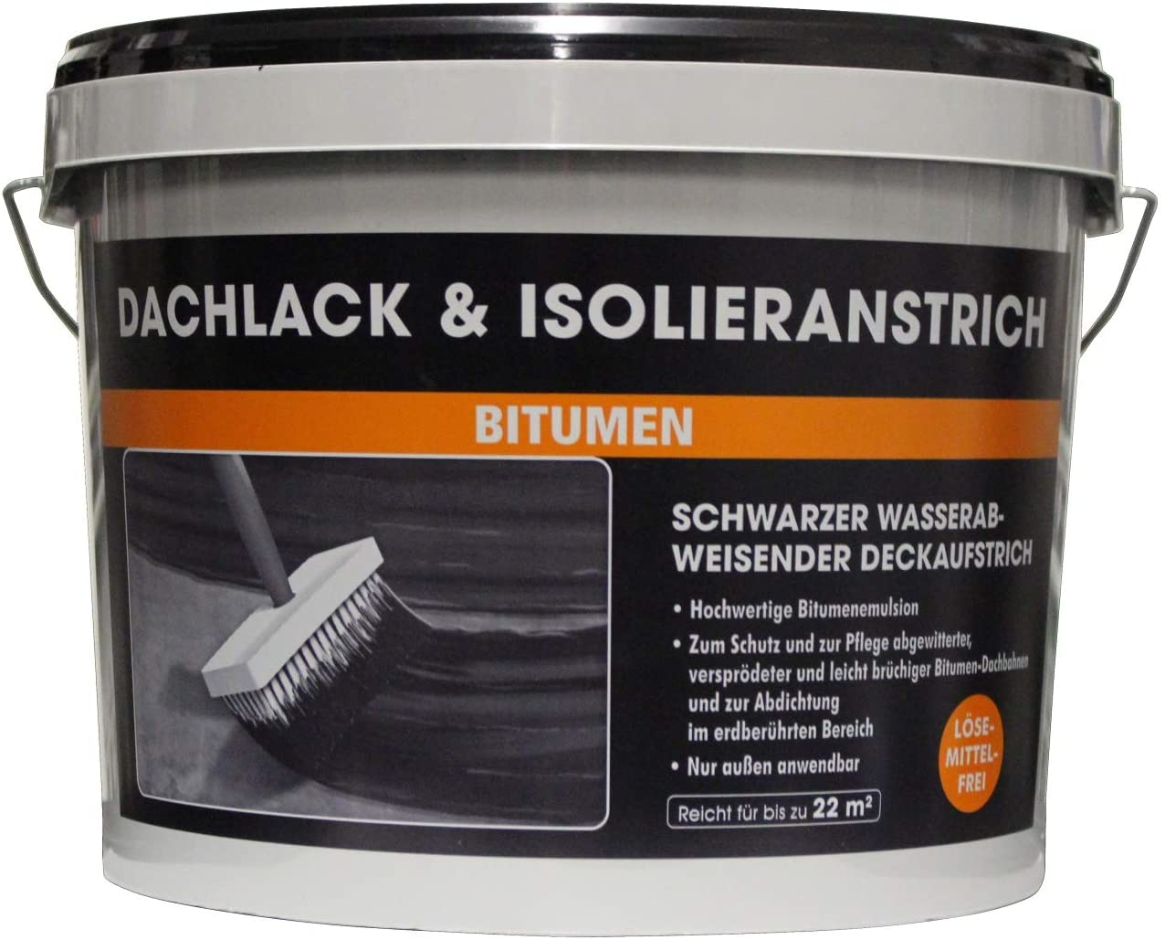 10L Bitumen Dachlack & Isolieranstrich Aktionsgebinde