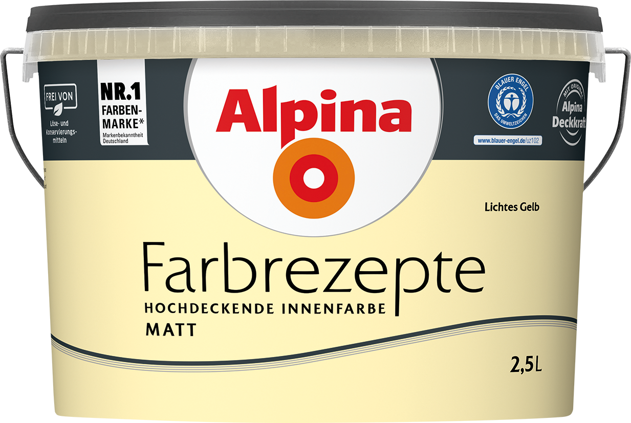 2,5L ALPINA Farbrezepte Lichtes Gelb, Matt