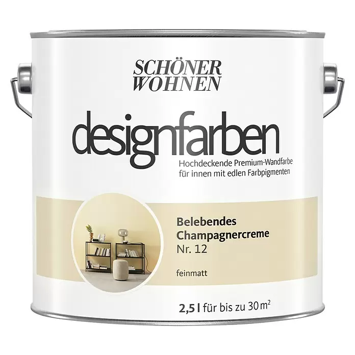2,5L Schöner Wohnen Designfarbe Belebendes Champagnergelb 13