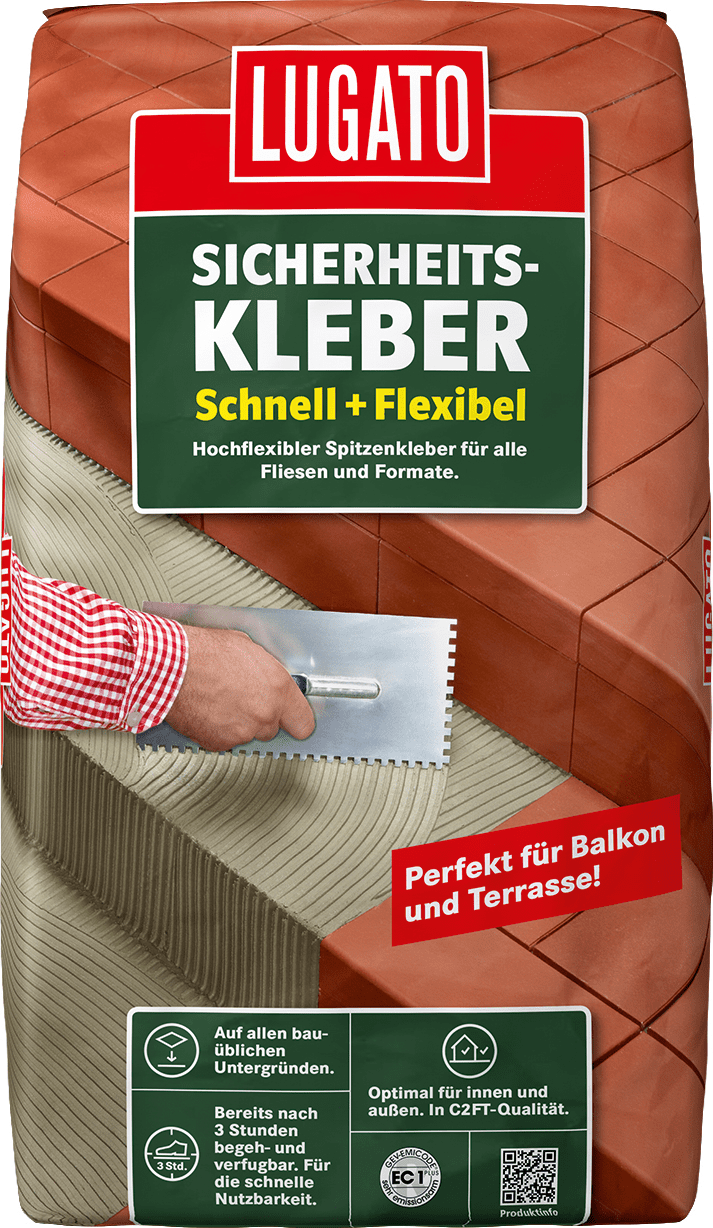 20kg Lugato Sicherheitskleber Schnell + Flexibel