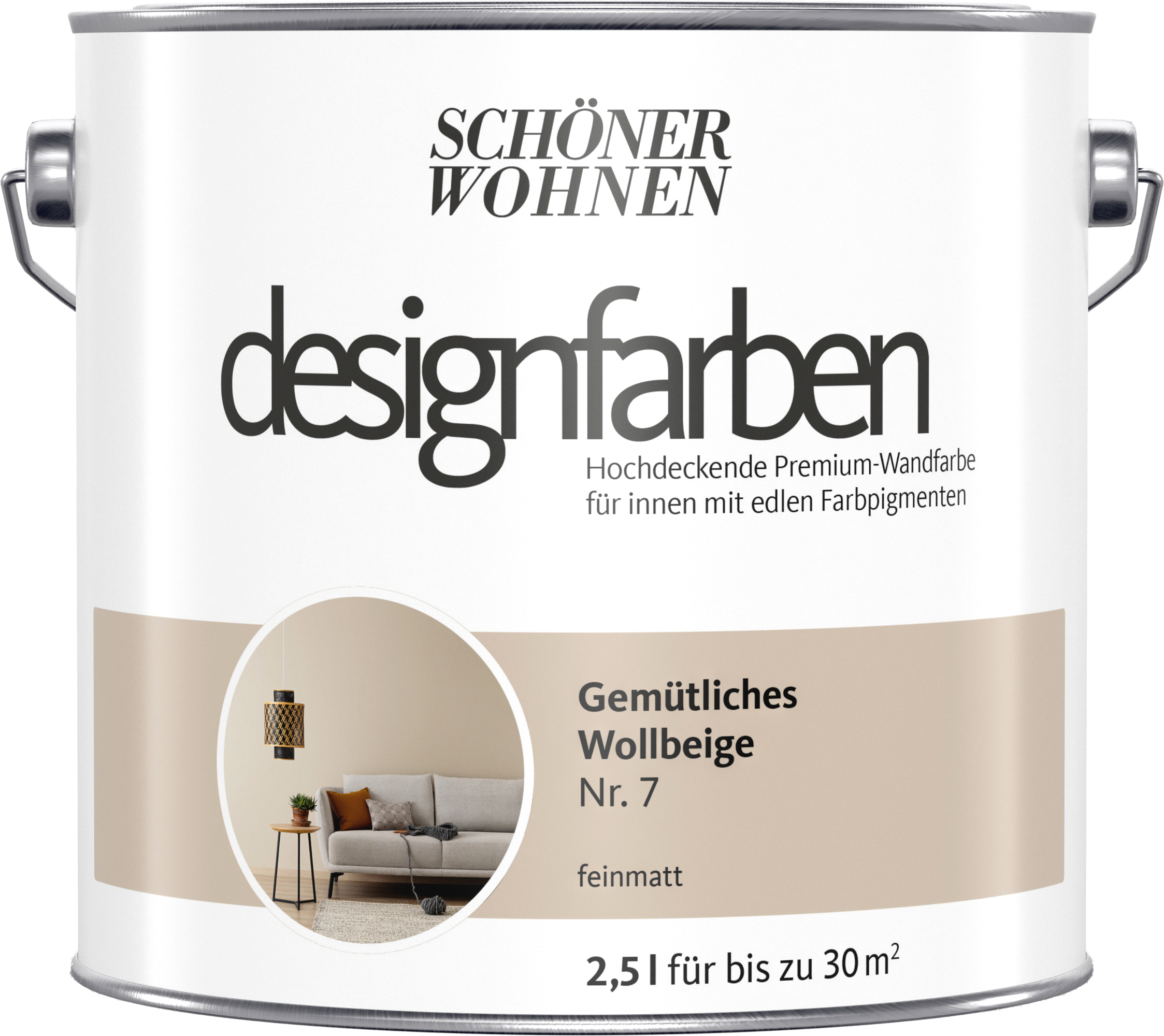 2,5L Schöner Wohnen Designfarbe Gemütliches Wollbeige 7
