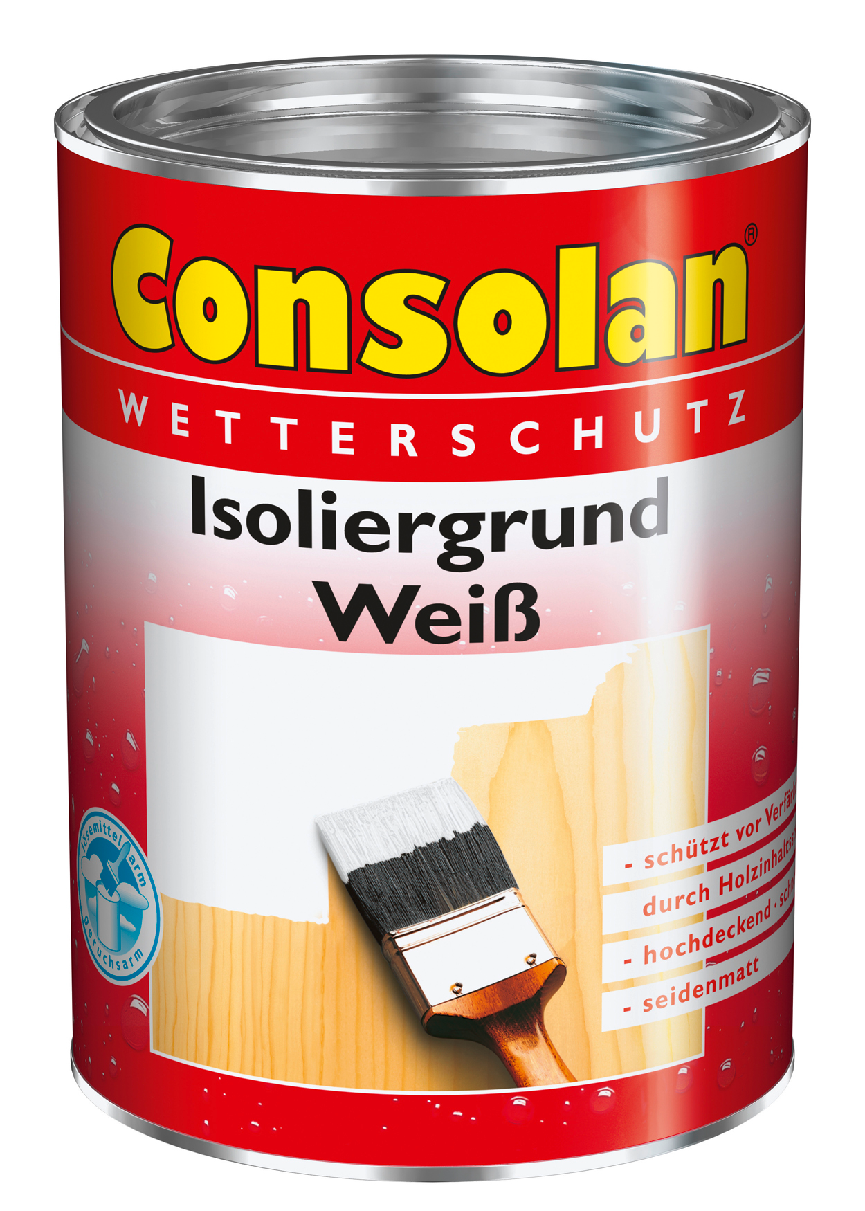 2,5 Liter Consolan Isoliergrund weiß Holzschutz