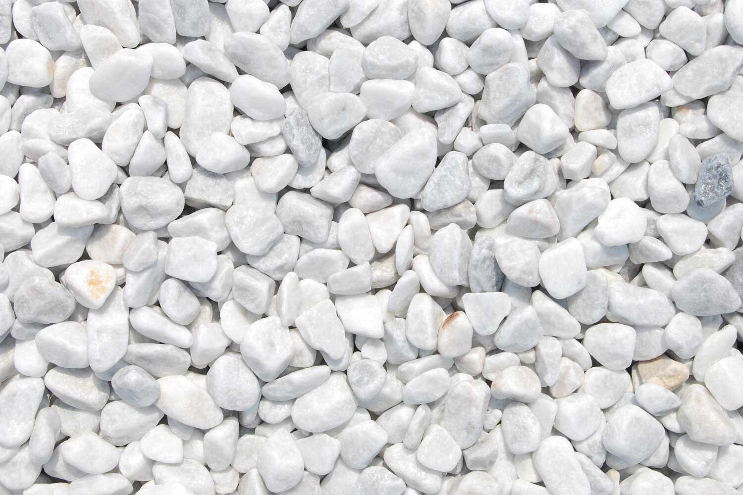 25Kg SCHERF-Marmorzierkiesel Carrara-Weiss 16-25mm