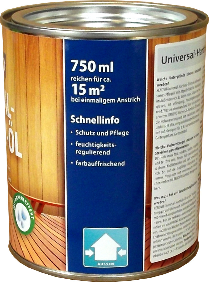 750ml Renovo Universal-Hartholzöl Farblos wasserbasis