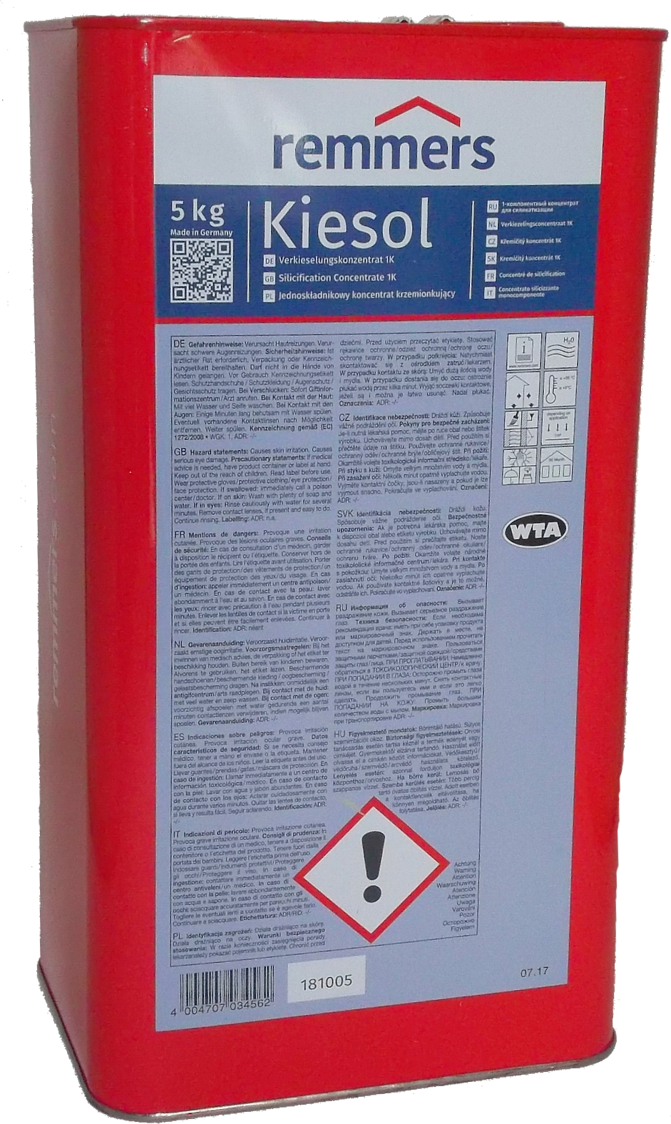 5kg KIESOL verfestigendes Verkieselungskonzent 1K
