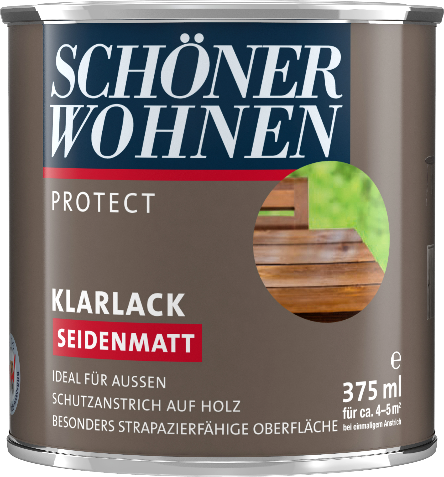 375ml Schöner Wohnen Protect Klarlack seidenmatt farblos