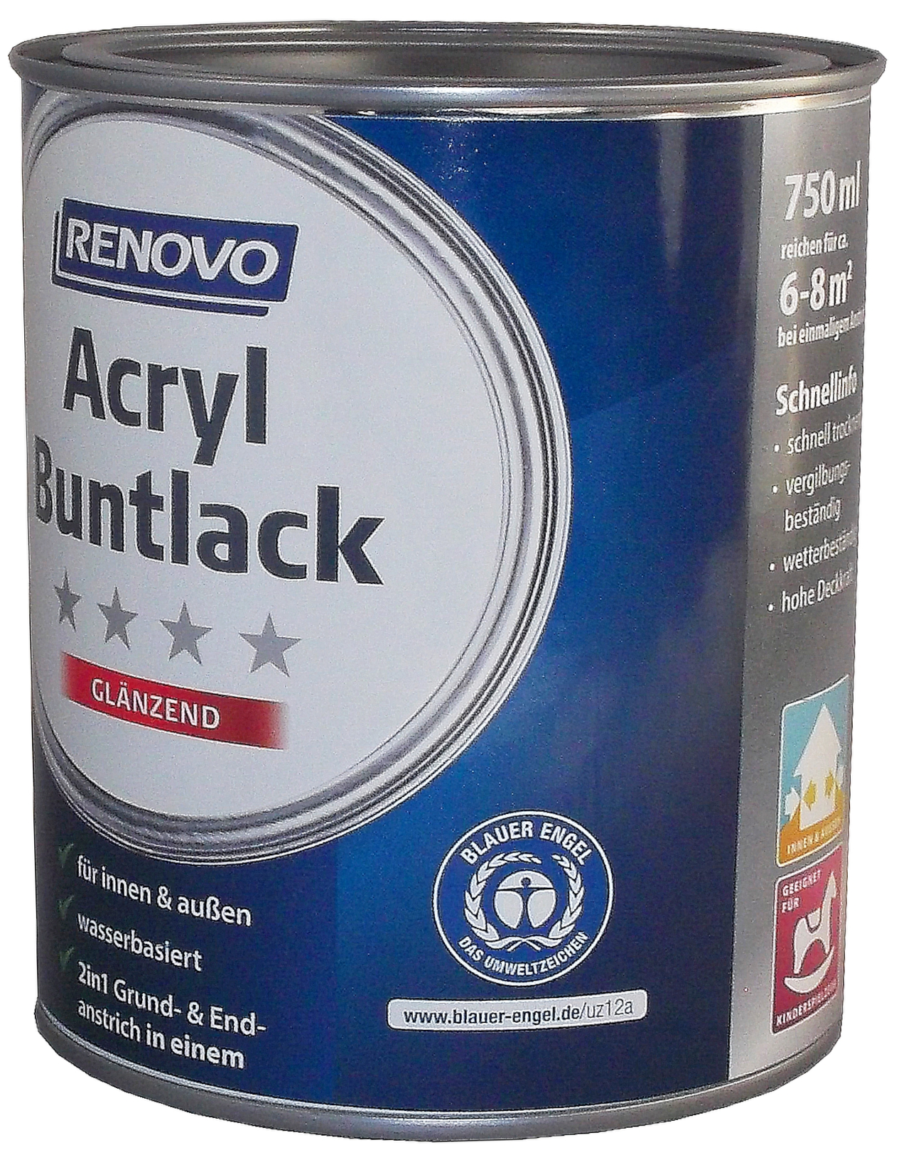 375ml Renovo Acryl Glanzlack Nr.1021 rapsgelb