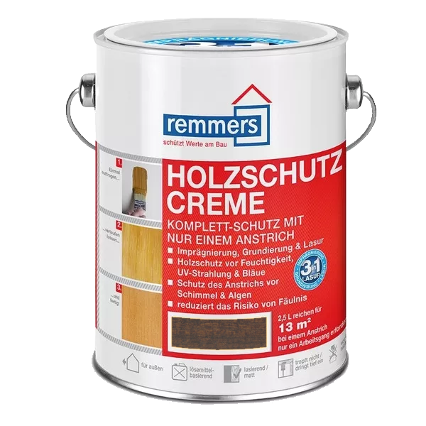 2,5L Remmers Holzschutz Creme Palisander