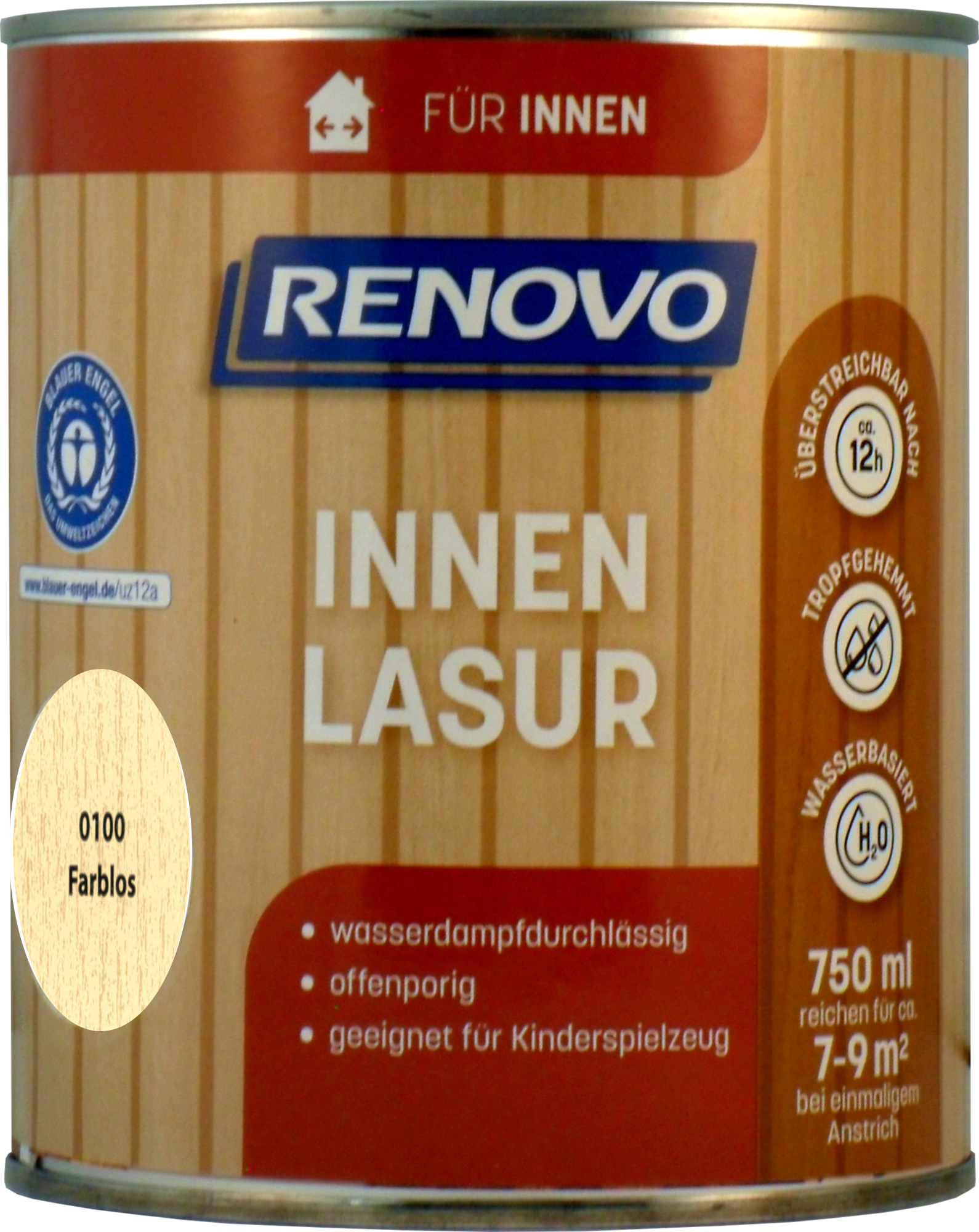 750ml Renovo Wohnraumlasur farblos