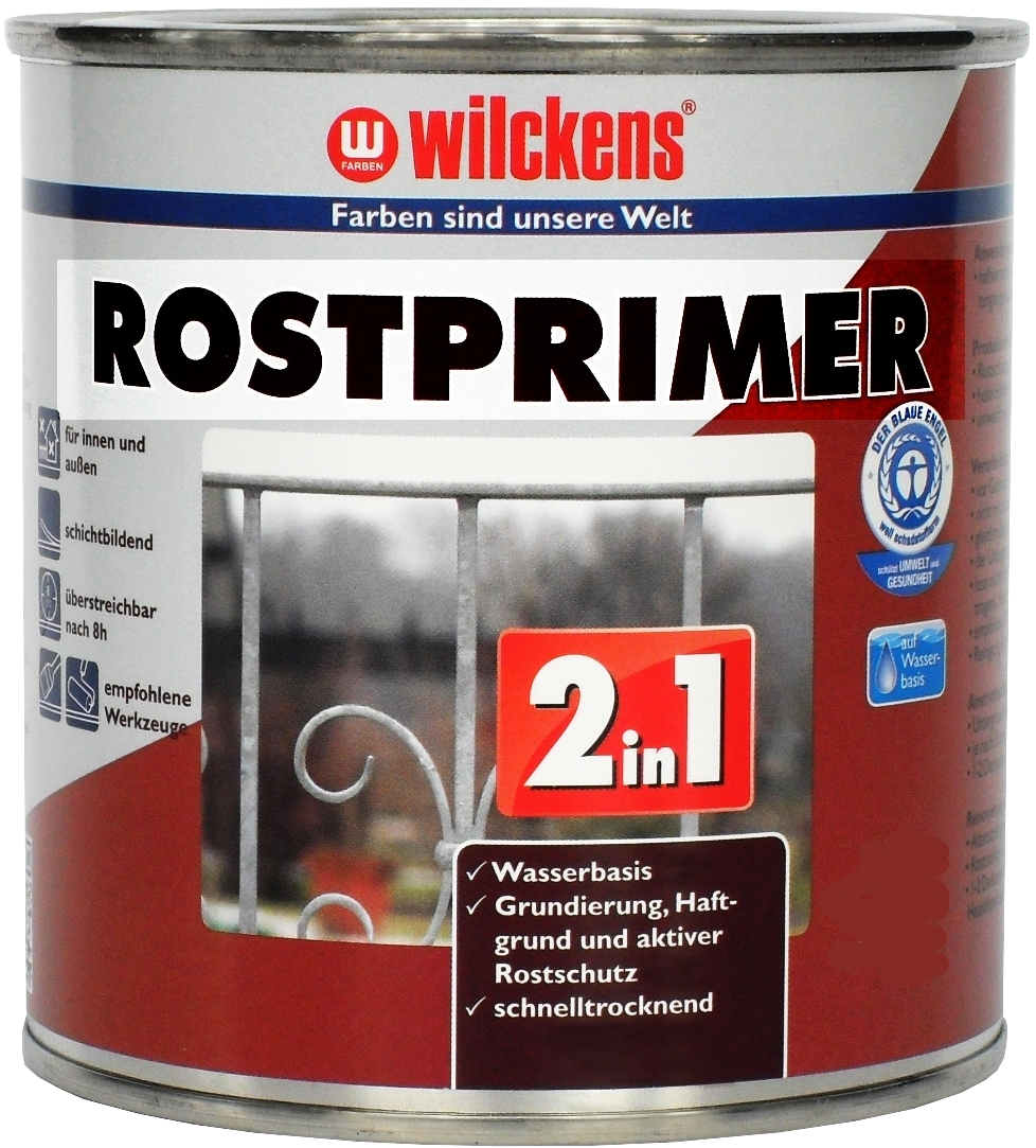 375ml Wilckens 2in1 Rostprimer grau