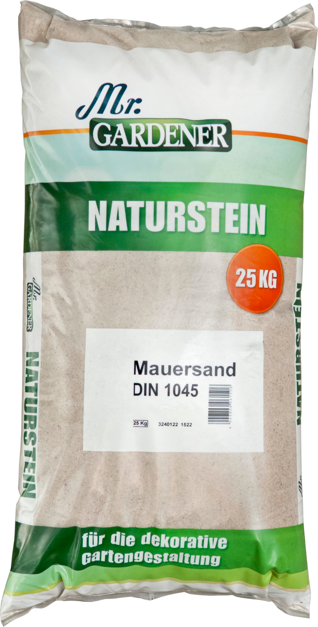 25kg Mauersand nach DIN1045 Mr.Gardener