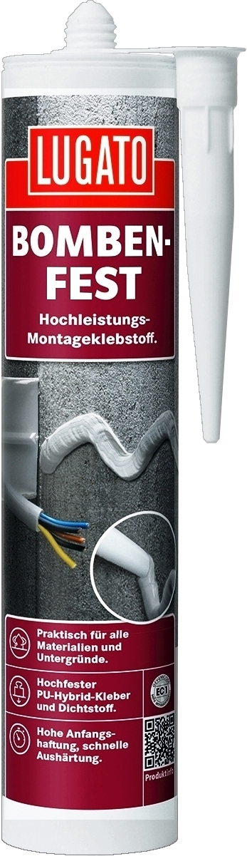 480g Lugato Bombenfest PU-Kleber weiß