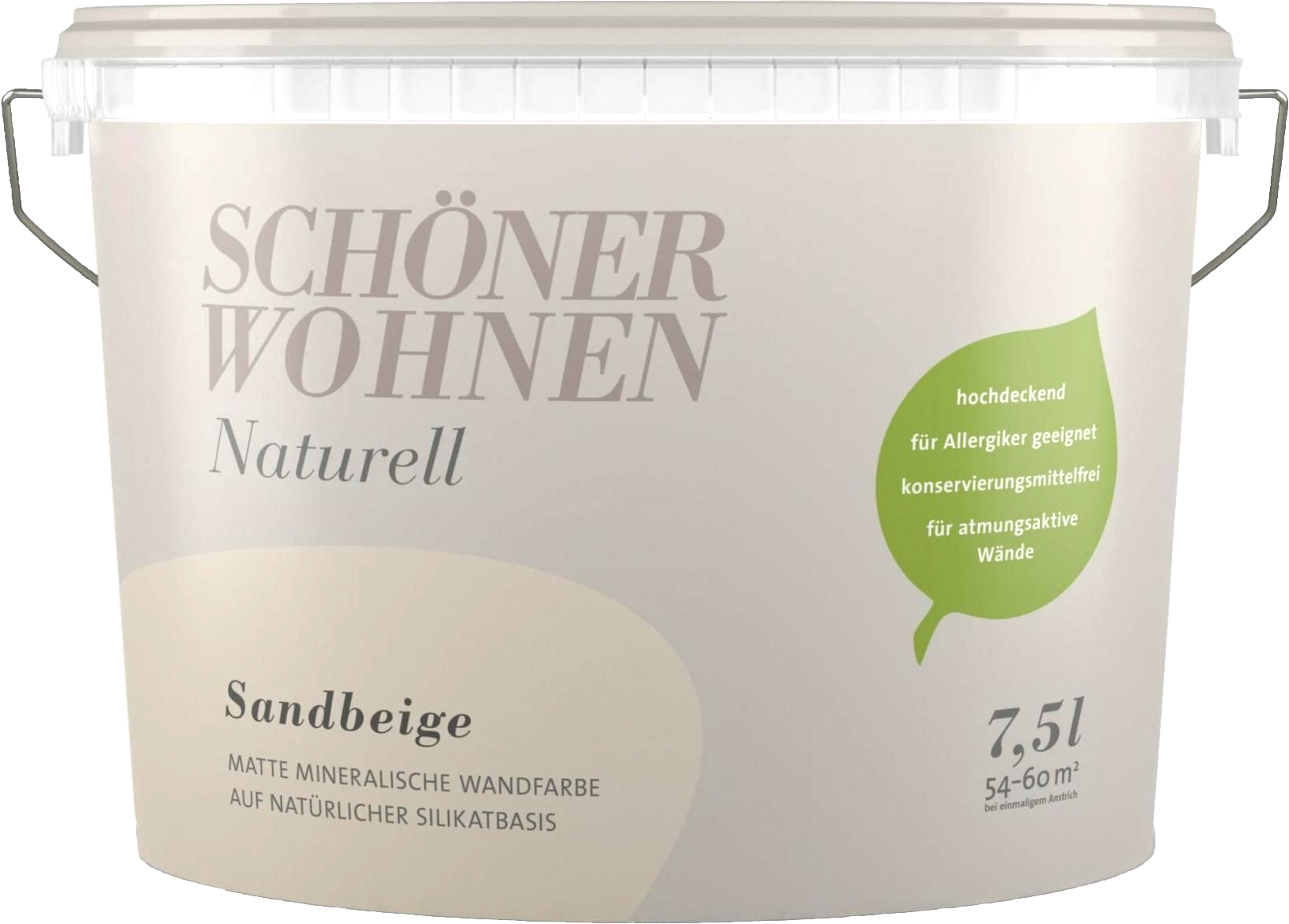 7,5L Schöner Wohnen Naturell Wandfarbe matt, Sandbeige