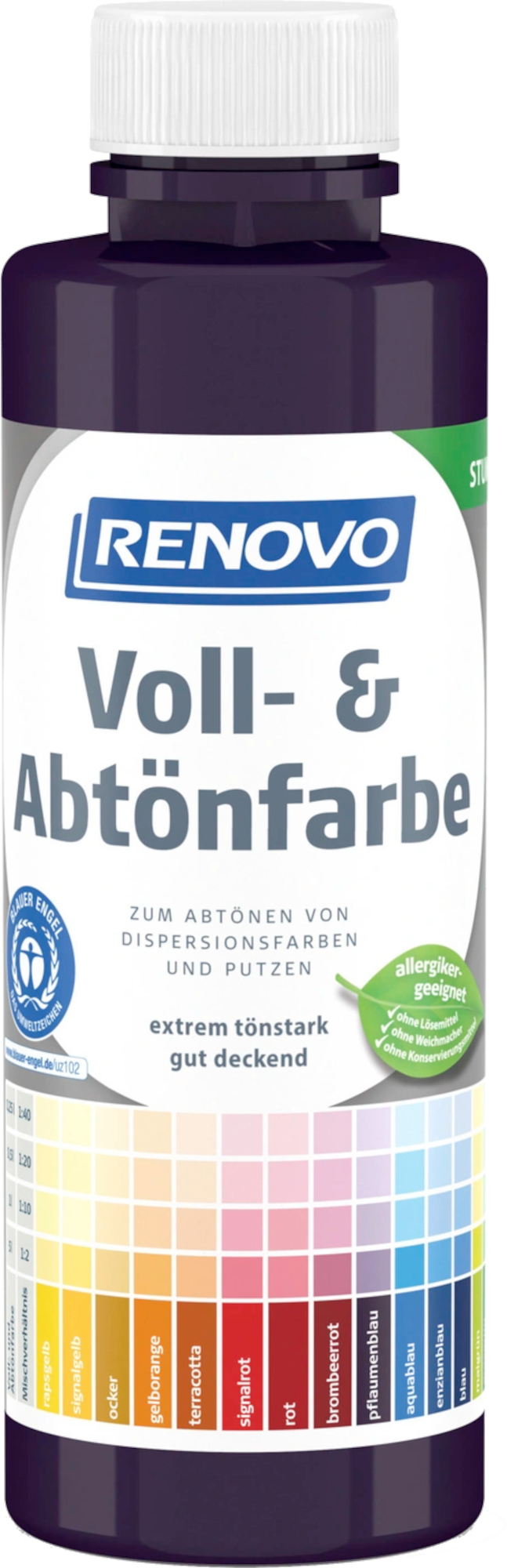 500ml Renovo Volltonfarbe pflaumenblau