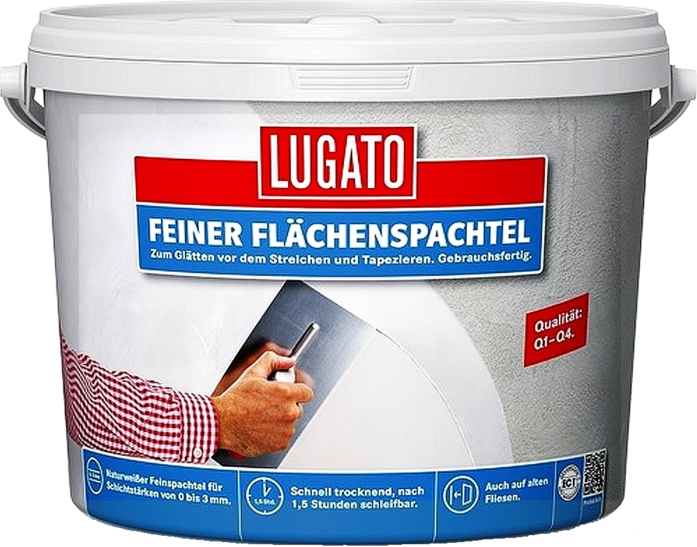 5kg Lugato Feiner Flächenspachtel naturweiss