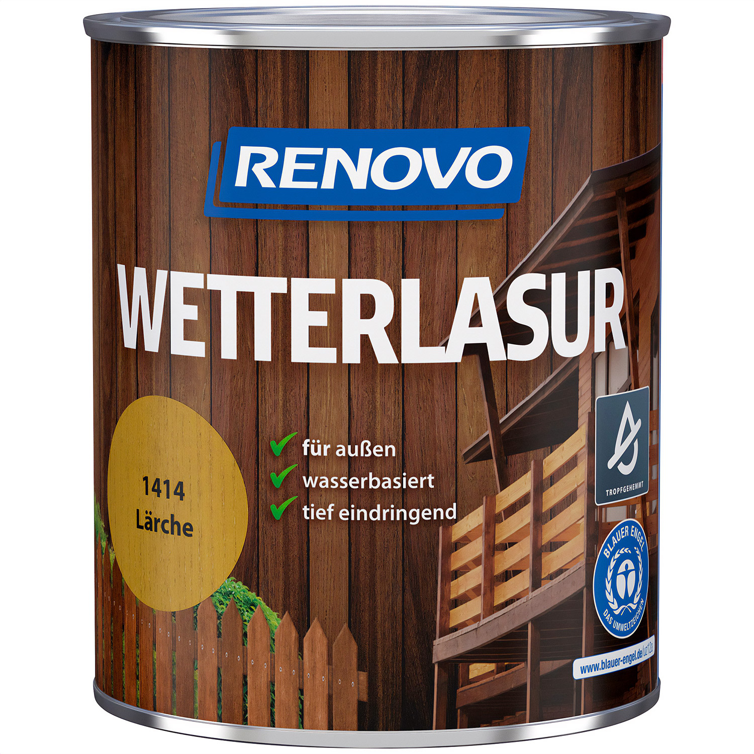 750ml Renovo Wetterlasur/ Aussenlasur Nr.1414 Lärche