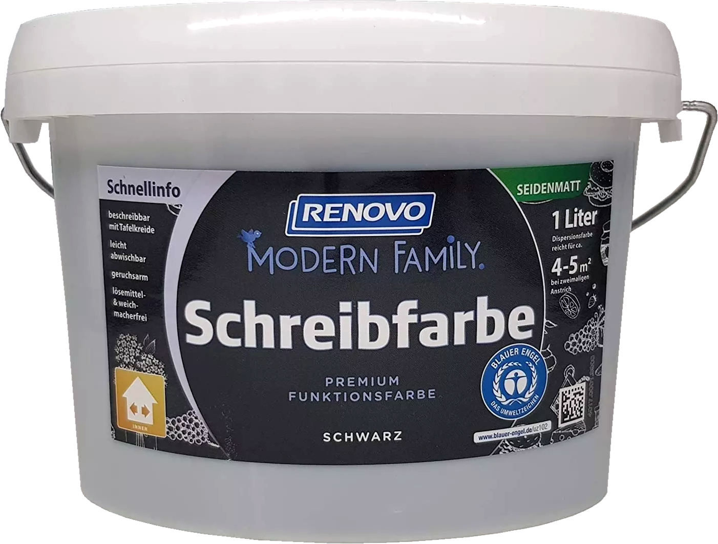 1L Renovo Schreibfarbe Modern Family, Schwarz
