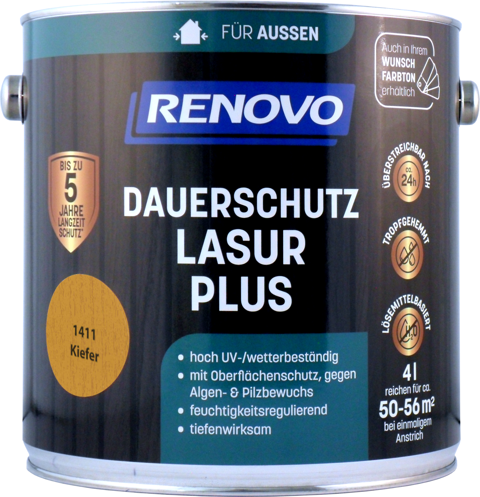 4L Renovo Dauerschutzlasur PLUS Nr.1411 kiefer