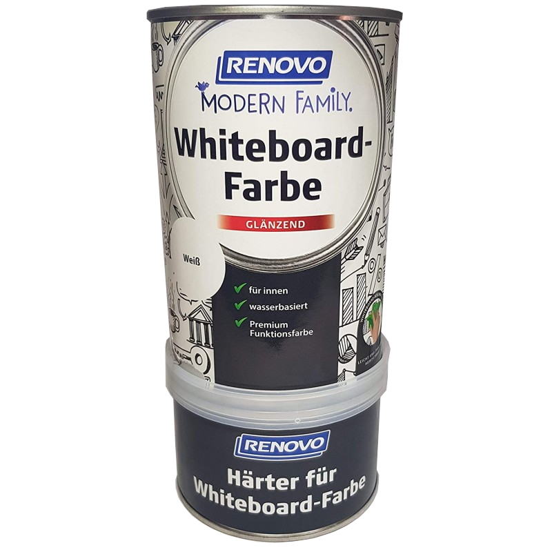1L Renovo Whiteboard-Farbe weiss glänzend