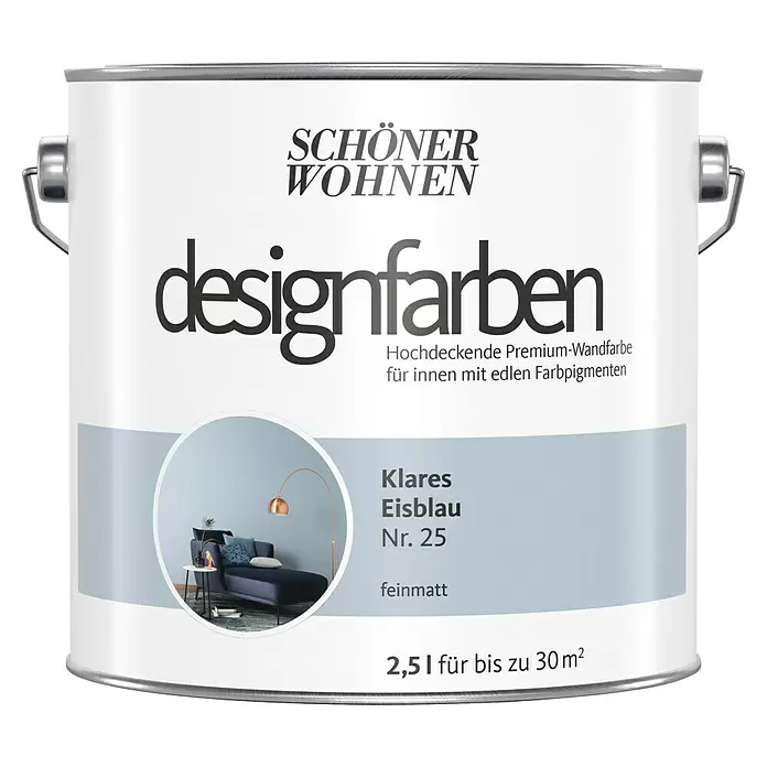 2,5L Schöner Wohnen Designfarbe Klares Eisblau 24
